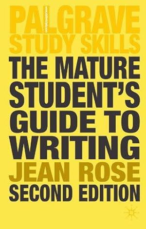 Bild des Verkufers fr The Mature Student's Guide to Writing (Palgrave Study Skills) zum Verkauf von WeBuyBooks