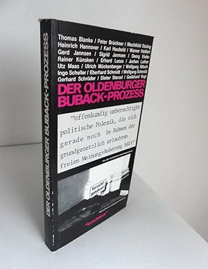 Seller image for Der Oldenburger Buback-Prozess. for sale by Antiquariat Maralt