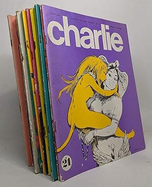 Lot de 18 revues "Charlie" - jan 71 / Jan 72 / Mars 72 / Sept 72 / Nov 72 / Mais 73 / Nov 73 / De...