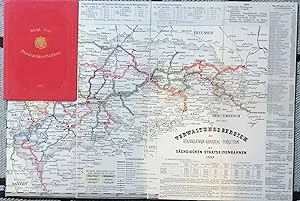 Faltkarte Verwaltungsbereich der Koeniglichen General-Direction der Sächsische Staatseisenbahnen....