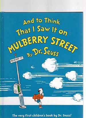 Seller image for And to Think That I Saw It on Mulberry Street for sale by McCormick Books