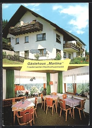 Bild des Verkufers fr Ansichtskarte Friedenweiler, Gasthaus Martina zum Verkauf von Bartko-Reher
