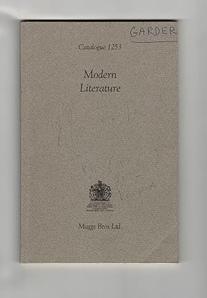 Modern Literature: Catalogue 1253