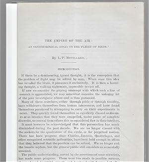 Image du vendeur pour The Empire Of The Air: An Ornithological Essay On The Flight Of Birds / L'Empire de l'Air, from the Smithsonian Institution Annual Report mis en vente par Legacy Books II