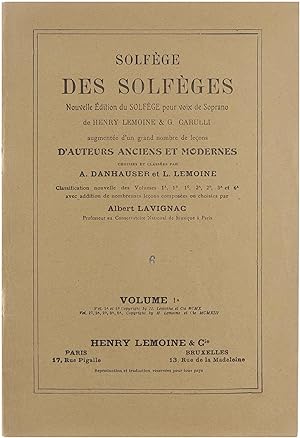 Immagine del venditore per Solfge des Solfges Volume 1a venduto da Untje.com