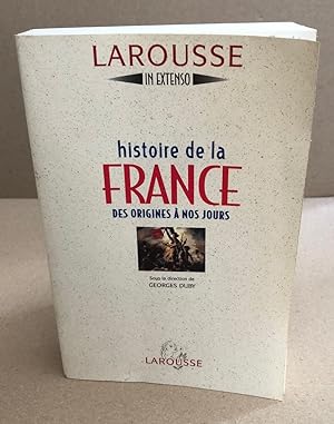 Histoire de la France des origines à nos jours