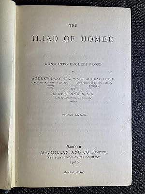 The Iliad of Homer Done into English Prose