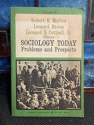 Imagen del vendedor de Sociology Today Vol II Problems and Prospects a la venta por Matthew's Books