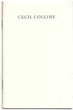 Imagen del vendedor de Cecil Collins, New Works. a la venta por Literary Cat Books