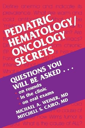 Immagine del venditore per Pediatric Hematology/Oncology Secrets venduto da ZBK Books