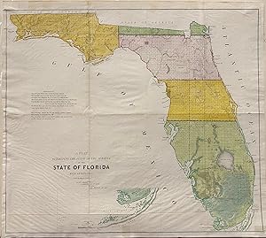 A Plat Exhibiting the State of the Surveys in the State of Florida with References.