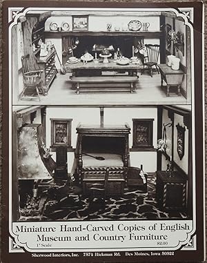 Miniature Hand-carved Copies of English Museum and Country Furniture