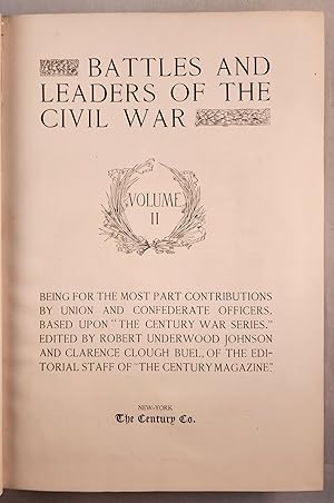 Seller image for Battles and Leaders of the Civil War Volume II Being for the Most Part Contributions by Union and Confederate Officers for sale by WellRead Books A.B.A.A.