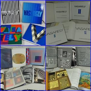 Vasarely. 4 Bände der Éditions du Griffon, Neuchatél 1973-1974.