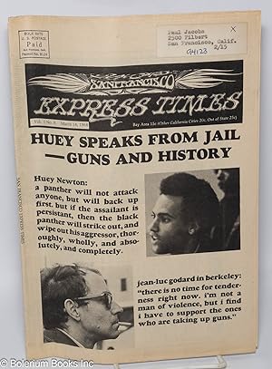 Image du vendeur pour San Francisco Express Times, vol. 1, #8, March 14, 1968: Huey Speaks from Jail & Godard in Berkeley mis en vente par Bolerium Books Inc.