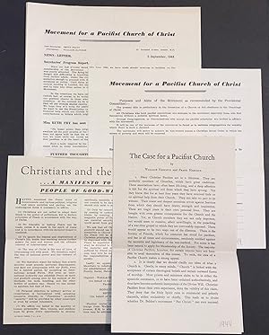 Seller image for [Four items from the Movement for a Pacifist Church of Christ] for sale by Bolerium Books Inc.
