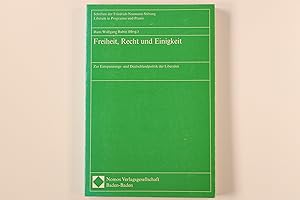 FREIHEIT, RECHT UND EINIGKEIT. zur Entspannungs- u. Deutschlandpolitik d. Liberalen