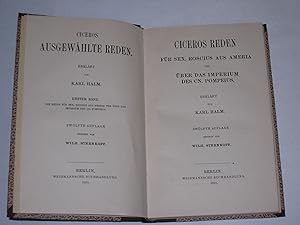 Bild des Verkufers fr Ciceros Reden fr Sex. Roscius aus Ameria. und ber das Imperium des Cn. Pompeius. Ciceros ausgewaehlte Reden. Erster Band. zum Verkauf von Der-Philo-soph