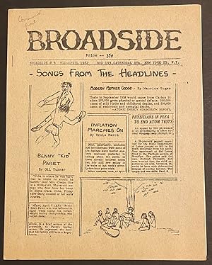 Seller image for Broadside. No. 4 (Mid-April 1962) for sale by Bolerium Books Inc.