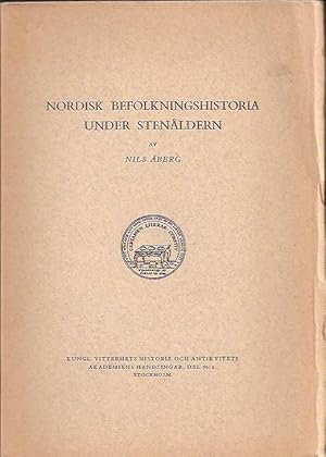 Seller image for Nordisk befolkningshistoria under stenldern for sale by Antikvariat Werner Stensgrd