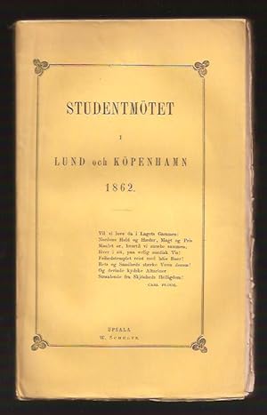 Image du vendeur pour Studentmtet i Lund och Kpenhamn 1862 mis en vente par Antikvariat Werner Stensgrd