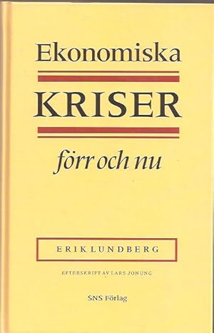 Image du vendeur pour Ekonomiska kriser frr och nu mis en vente par Antikvariat Werner Stensgrd