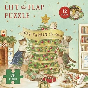 Seller image for Cat Family Christmas : Count Down to Christmas: 12 Flaps: 76 Pieces for sale by GreatBookPrices