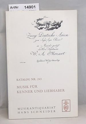 Musik für Kenner und Liebhaber, Katalog Nr. 243