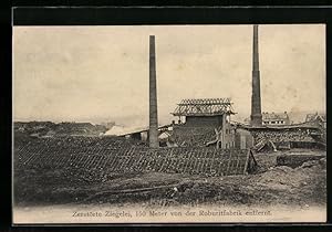 Ansichtskarte Witten-Annen, Explosion der Roburit-Fabrik, zerstörte Ziegelei