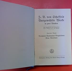 Imagen del vendedor de J.B.von Scheffels Ausgewhlte Werke. 2 Band a la venta por biblion2