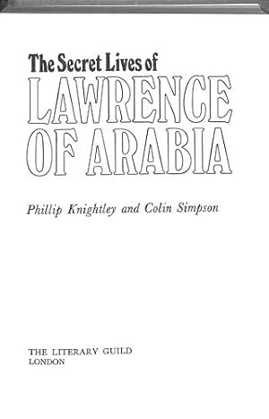 Bild des Verkufers fr Secret Lives of Lawrence of Arabia zum Verkauf von WeBuyBooks