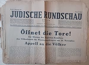 Jüdische Rundschau. Nr. 95, Jahrgang 40. Dienstag, 26. November 1935. Original-Zeitung.