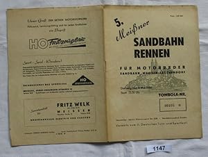 Image du vendeur pour Programm 5. Meiner Sandbahnrennen 1956 mis en vente par Versandhandel fr Sammler