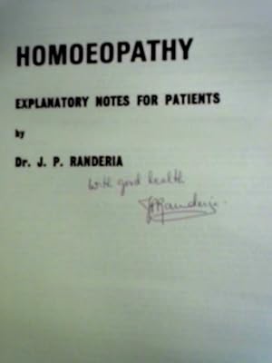 Seller image for Homoeopathy for sale by World of Rare Books