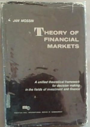 Immagine del venditore per Theory of financial markets (Prentice-Hall international series in management) venduto da Chapter 1