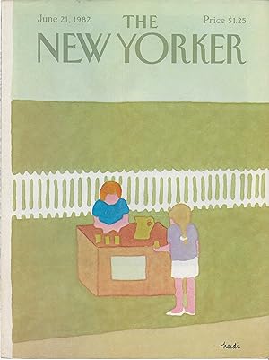Seller image for The New Yorker June 21, 1982 Heidi Goennel FRONT COVER ONLY for sale by AcornBooksNH