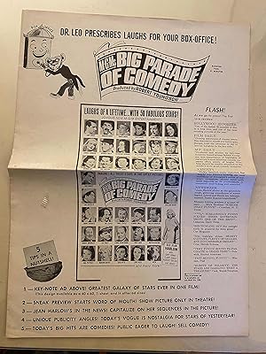 Image du vendeur pour MGM's Big Parade of Comedy Pressbook 1964 The Marx Brothers mis en vente par AcornBooksNH