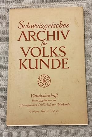 Imagen del vendedor de Schweizerisches Archiv fr Volkskunde 1967 a la venta por Genossenschaft Poete-Nscht
