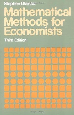 Immagine del venditore per Mathematical Methods for Economists venduto da WeBuyBooks