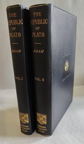 Seller image for THE REPUBLIC OF PLATO [2 VOLUME SET] Edited with Critical Notes, Commentary and Appendices. Volume I: Books I-V; Volume II: Books VI-X and Indexes. for sale by The Bookstore