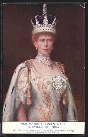 Künstler-Postcard Her Majesty Queen Mary, Empress of India