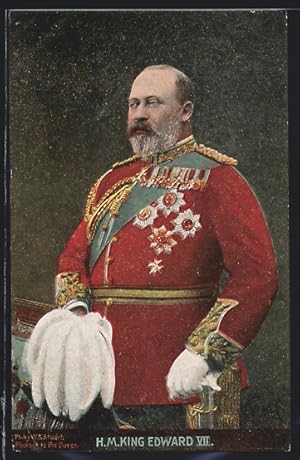 Postcard HM Kind Edward VII.