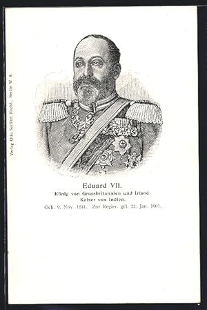 Postcard Eduard VII. König von Grossbritannien und Irland, Kaiser von Indien