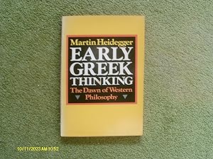 Seller image for Early Greek Thinking for sale by Buybyebooks