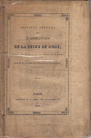 Quelques articles sur l'abolition de la peine de mort