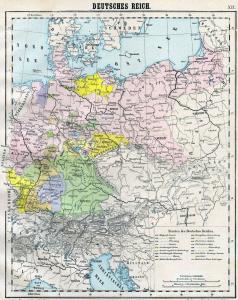 Bild des Verkufers fr Landkarte. Deutsches Reich. Mastab 1 : 6 000 000 zum Verkauf von Antiquariat Kastanienhof