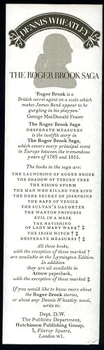 Seller image for Original Vintage Bookmark | The Roger Brook Saga for sale by Little Stour Books PBFA Member