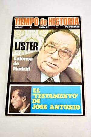 Imagen del vendedor de TIEMPO DE HISTORIA. AO IV, N.37:: ?Caudillo?, de Basilio Martn Patino: Franco, desde nuestra frustracin; "Gaiak"; Quin dijo que el marxismo era un dogma?; El siglo XVIII y la religin; El agrarismo gallego; Nuestra reciente histrica econmica; El movimiento obrero hasta la Guerra Civil; Espaa, 1931-1939: Un testigo de la historia; Espaa 1947; Una de las Siete Maravillas del mundo: La construccin de la Gran Pirmide; Los antecedentes del eurocomunismo: El partido del proletariado, segn Marx y Engels; Juan Marinello, intelectual revolucionario; La gran aventura cientfica de Santiago Ramn y Cajal; Tras las elecciones de noviembre: El estallido revolucionario de diciembre de 1933; Los exiliados en Mxico; Veracruz, 1939: Llegan los espaoles; Lster: La defensa de Madrid; Crcel de a la venta por Alcan Libros