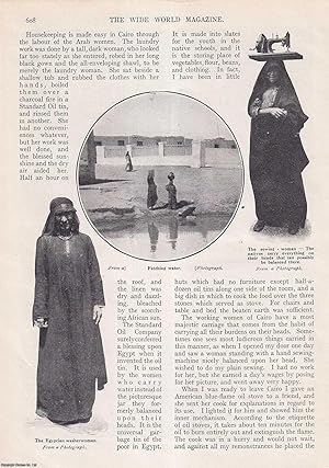 Image du vendeur pour Housekeeping in Cairo : the labour of the Arab Women. An uncommon original article from the Wide World Magazine, 1913. mis en vente par Cosmo Books