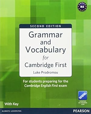 Seller image for GRAMMAR & VOCABULARY FOR FCE 2ND EDITION WITH KEY + ACCESS TO LONGMAN DI for sale by ZBK Books